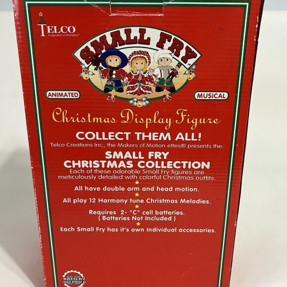 TELCO Christmas Small Fry Motionette Musical Animated Girl With Bell UNTESTED - Picture 7 of 11